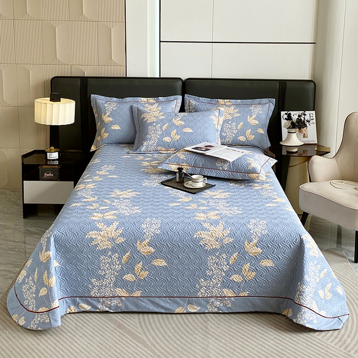 91家纺网 家纺一手货源 找家纺 （总）畅畅家纺 2025春夏款13372全棉纯棉活性印花床盖夹棉加厚绗缝防滑床罩