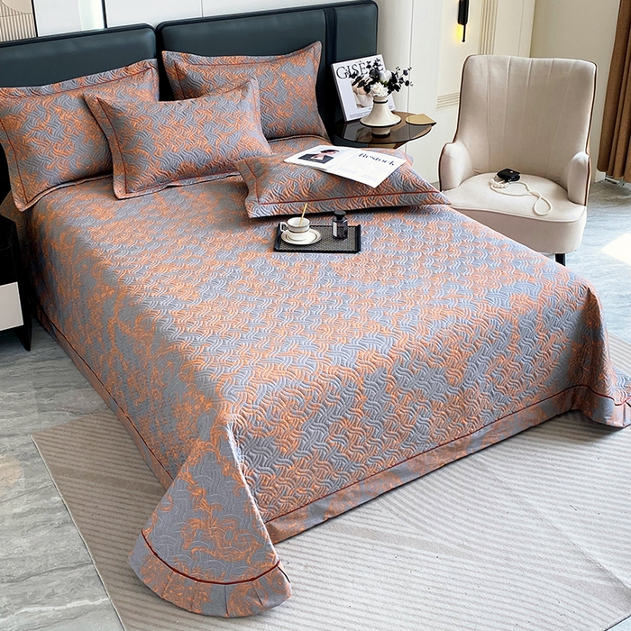 91家纺网 家纺一手货源 找家纺 畅畅家纺 2025春夏款13372全棉纯棉活性印花床盖夹棉加厚绗缝防滑床罩 布鲁斯