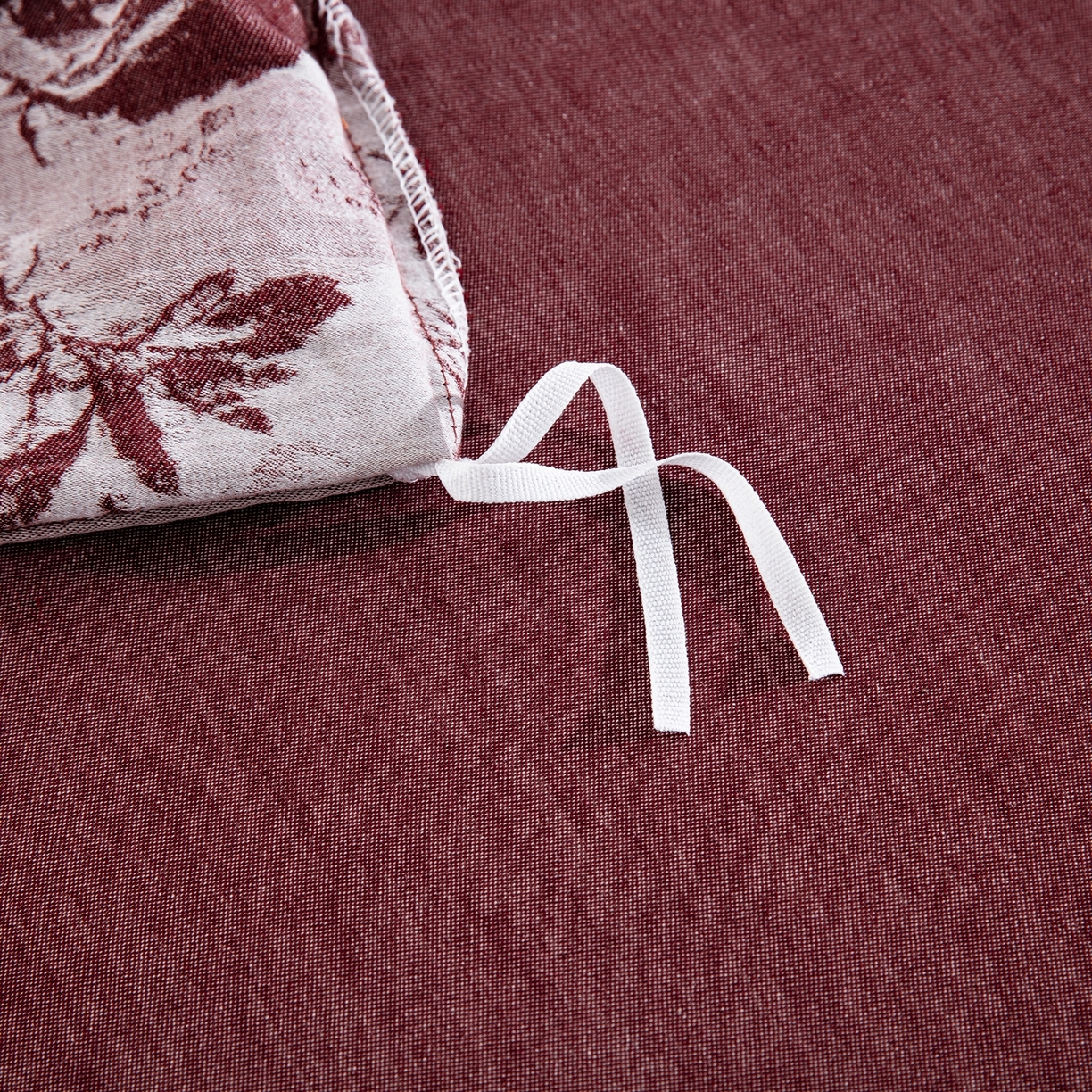 91家纺网 家纺一手货源 找家纺 （总）双层纱家居 2025新款全棉色织提花四件套-玫瑰庄园