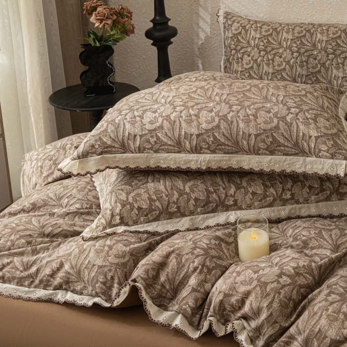 91家纺网 家纺一手货源 找家纺 （总）优米家纺 2025新款A类加厚全棉纯棉磨毛提花四件套（提供买家秀）