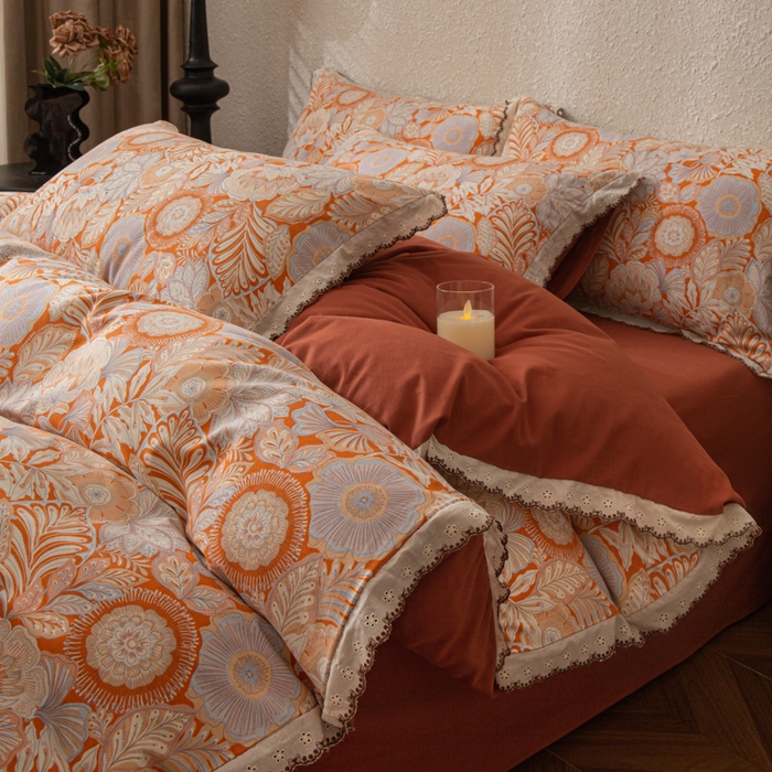 91家纺网 家纺一手货源 找家纺 （总）优米家纺 2025新款A类加厚全棉纯棉磨毛提花四件套（提供买家秀）