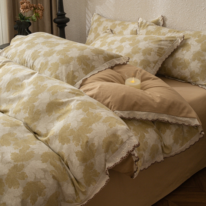 91家纺网 家纺一手货源 找家纺 （总）优米家纺 2025新款A类加厚全棉纯棉磨毛提花四件套（提供买家秀）