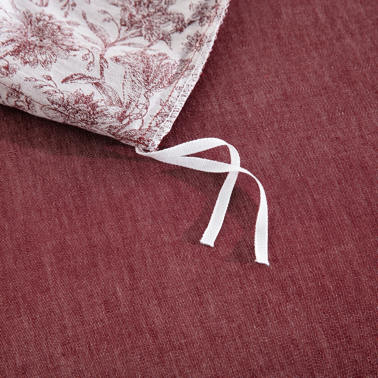 91家纺网 家纺一手货源 找家纺 （总）双层纱家居 2025新款全棉色织提花四件套-风华正茂