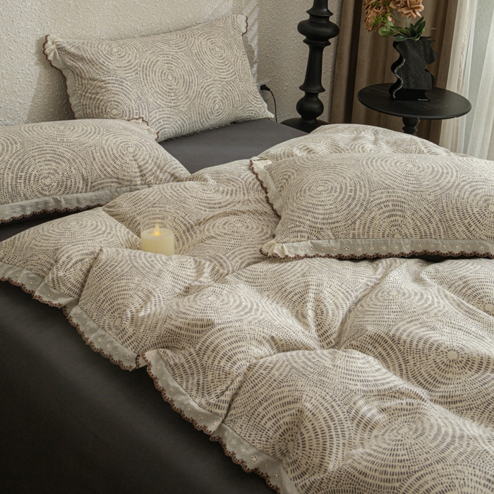 91家纺网 家纺一手货源 找家纺 优米家纺 2025新款A类加厚全棉纯棉磨毛提花四件套（提供买家秀） 布里奥