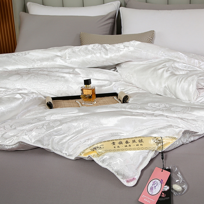 91家纺网 家纺一手货源 找家纺 （总）畅畅家纺 2025新款贡缎提花牡丹花羽丝棉被手工订花冬被夏被被子被芯
