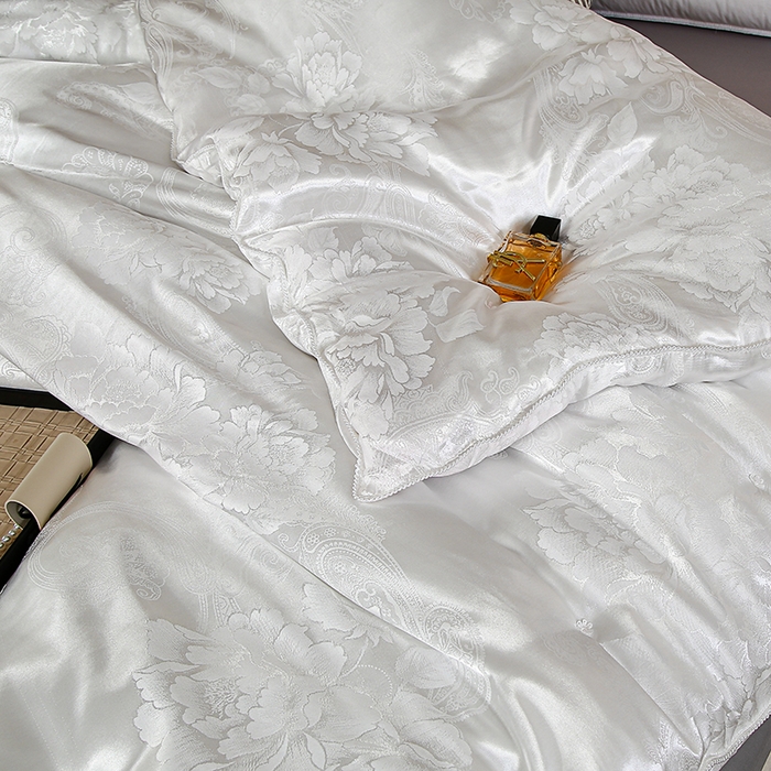 91家纺网 家纺一手货源 找家纺 （总）畅畅家纺 2025新款贡缎提花牡丹花羽丝棉被手工订花冬被夏被被子被芯