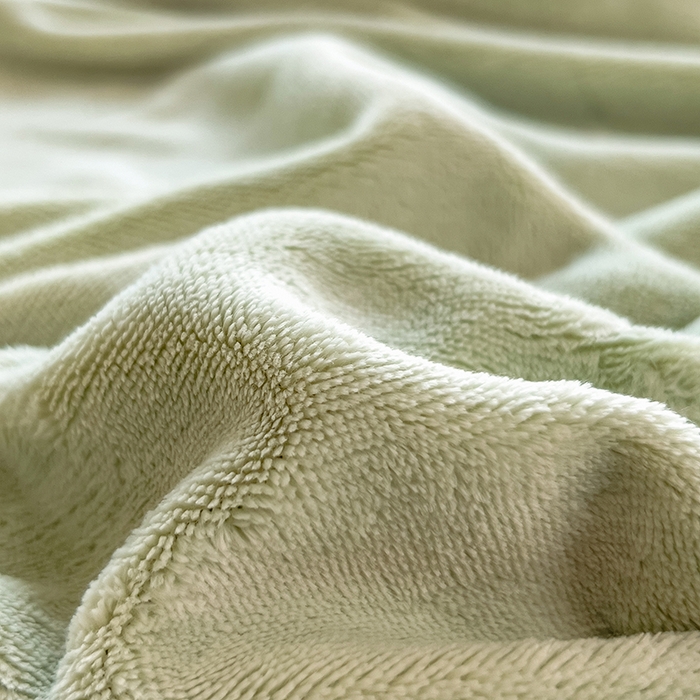 91家纺网 家纺一手货源 找家纺 丽美人家纺 2025秋冬新款牛奶绒纯色单床笠 藕荷绿