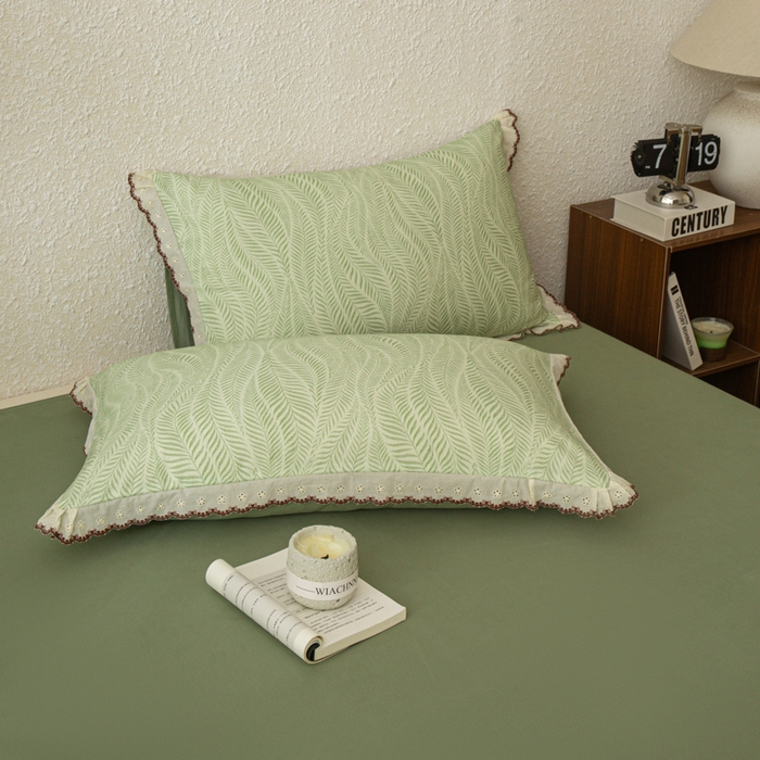 91家纺网 家纺一手货源 找家纺 优米家纺 2025新款A类加厚全棉纯棉磨毛提花四件套（提供买家秀） 海棠花开