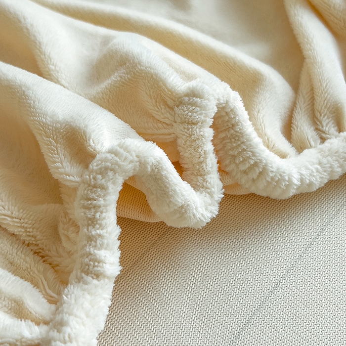 91家纺网 家纺一手货源 找家纺 丽美人家纺 2025秋冬新款牛奶绒纯色单床笠 茶花白