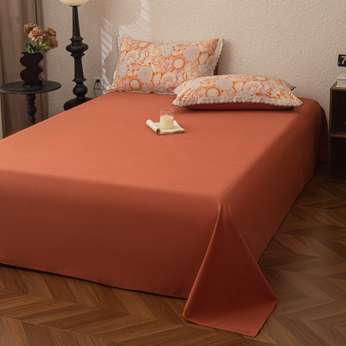 91家纺网 家纺一手货源 找家纺 优米家纺 2025新款A类加厚全棉纯棉磨毛提花四件套（提供买家秀） 满园花开