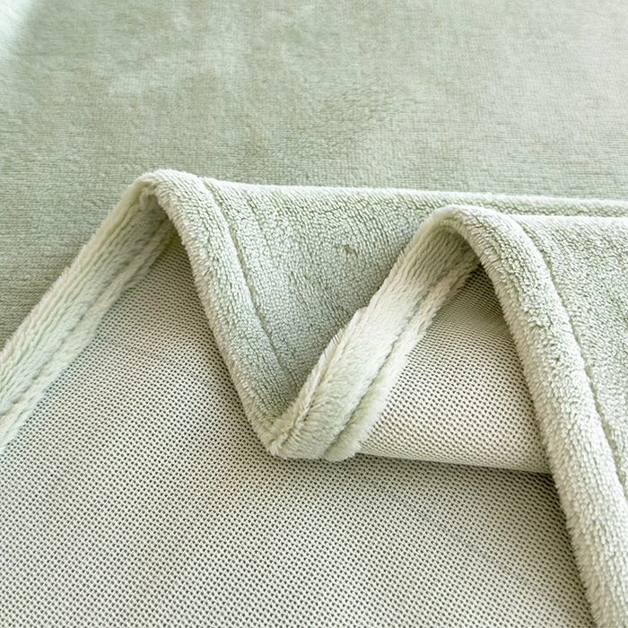 91家纺网 家纺一手货源 找家纺 丽美人家纺 2025秋冬新款牛奶绒纯色单床单 藕荷绿