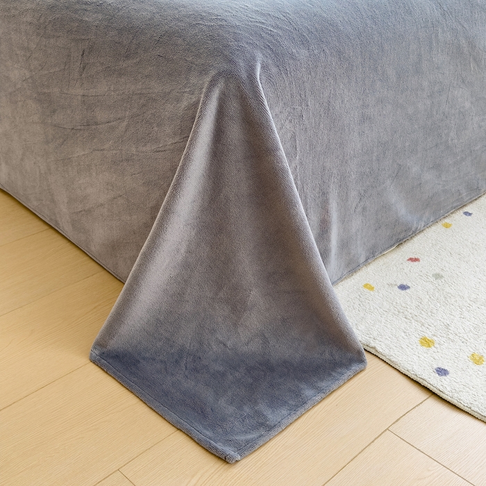 91家纺网 家纺一手货源 找家纺 （总）丽美人家纺 2025秋冬新款牛奶绒纯色单床单