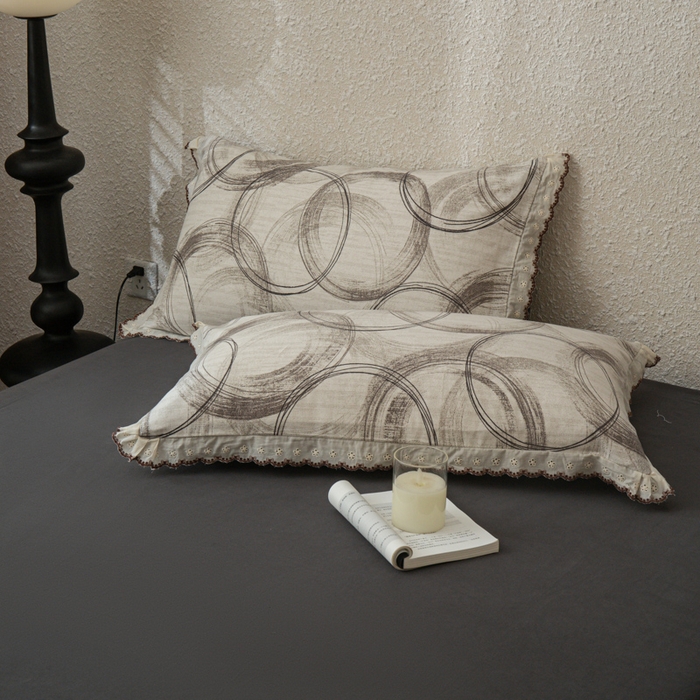 91家纺网 家纺一手货源 找家纺 优米家纺 2025新款A类加厚全棉纯棉磨毛提花四件套（提供买家秀） 南城旧梦