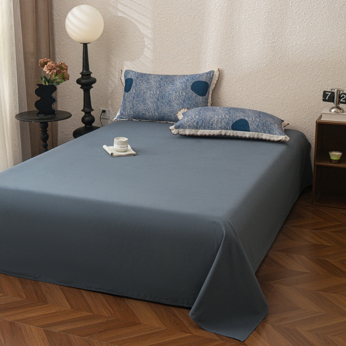 91家纺网 家纺一手货源 找家纺 优米家纺 2025新款A类加厚全棉纯棉磨毛提花四件套（提供买家秀） 青花岁月