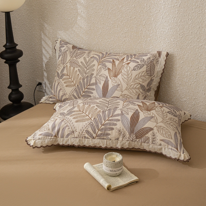 91家纺网 家纺一手货源 找家纺 优米家纺 2025新款A类加厚全棉纯棉磨毛提花四件套（提供买家秀） 秋意浓