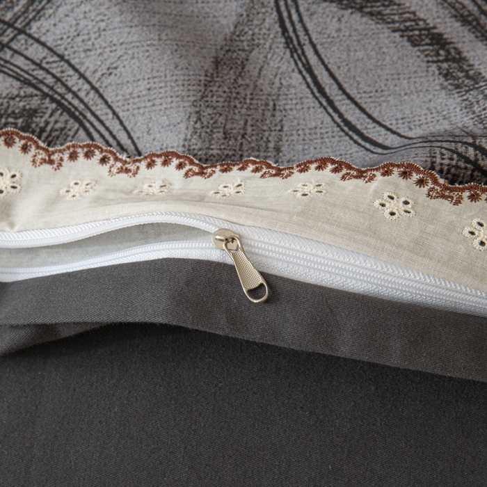 91家纺网 家纺一手货源 找家纺 优米家纺 2025新款A类加厚全棉纯棉磨毛提花四件套（提供买家秀） 英伦时刻