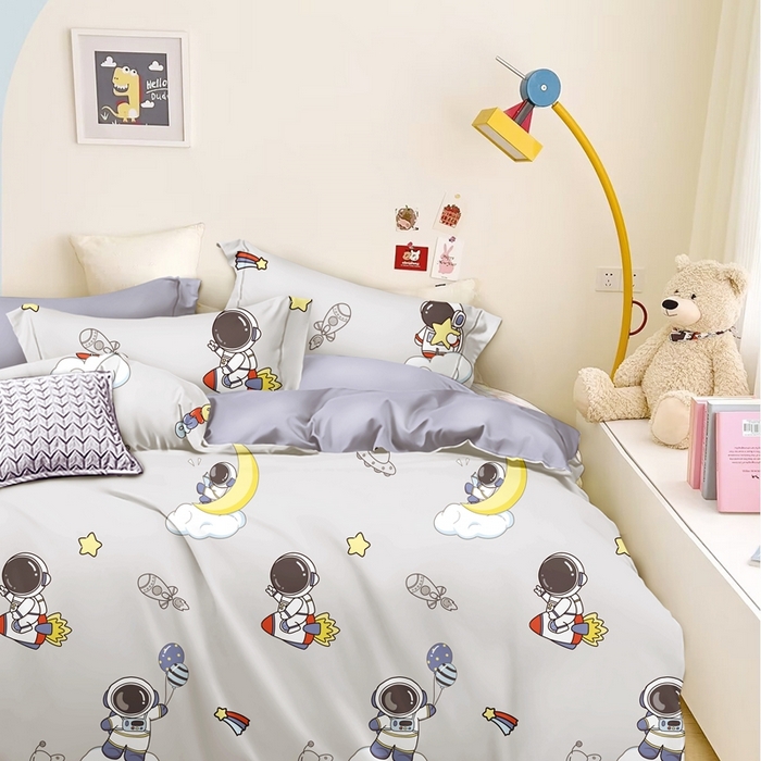 威克凯丽 2025新款全棉纯棉印花13070四件套 探索太空
