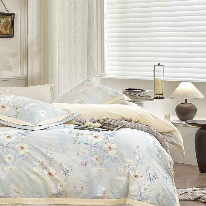 91家纺网 家纺一手货源 找家纺 威克凯丽 2025新款竹语天丝软凉席三件套 路修特 （绿）