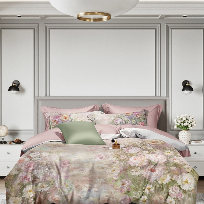 91家纺网 家纺一手货源 找家纺 （总）威克凯丽 2025新款艾阳绒天丝磨毛四件套