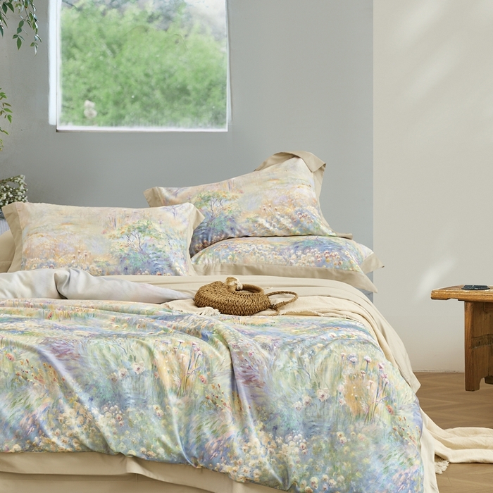 威克凯丽 2025新款艾阳绒天丝磨毛四件套 碧澜-绿