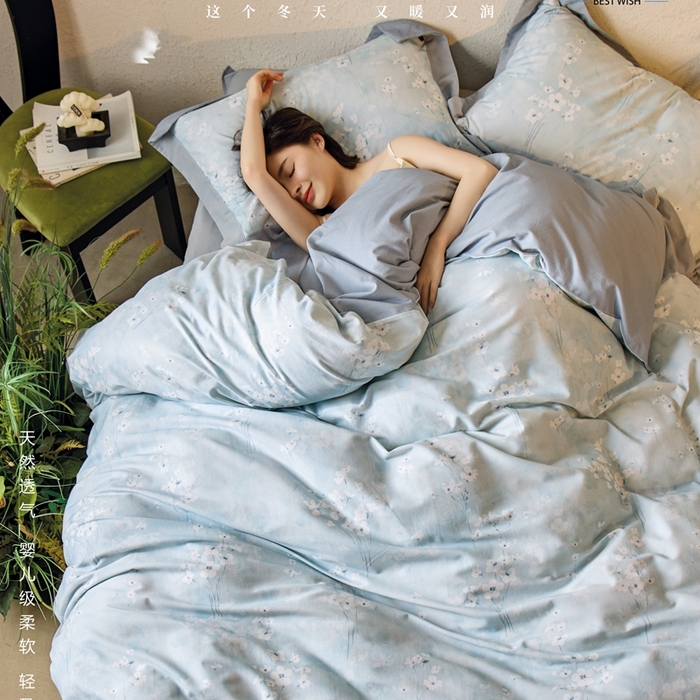 91家纺网 家纺一手货源 找家纺 （总）威克凯丽2025新款全棉纯棉生态磨毛四件套