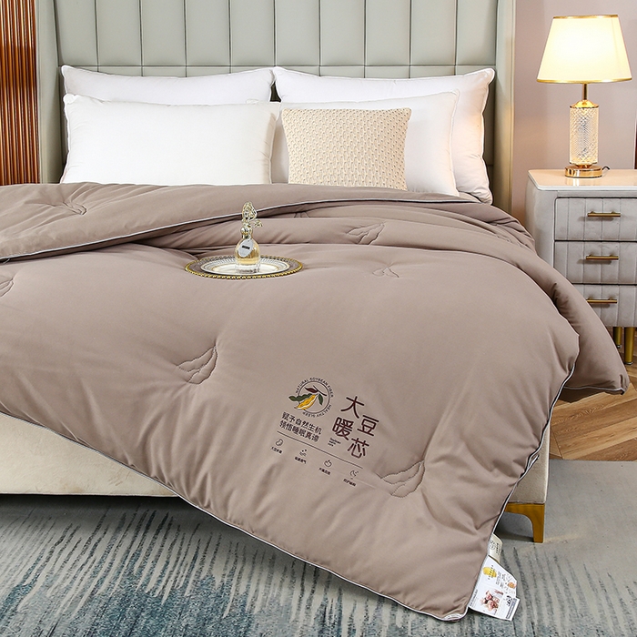 91家纺网 家纺一手货源 找家纺 （总）畅畅家纺 2025新款洛卡棉抗菌纤维亲肤大豆被春秋被冬被被芯