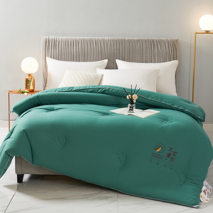 91家纺网 家纺一手货源 找家纺 （总）畅畅家纺 2025新款洛卡棉抗菌纤维亲肤大豆被春秋被冬被被芯