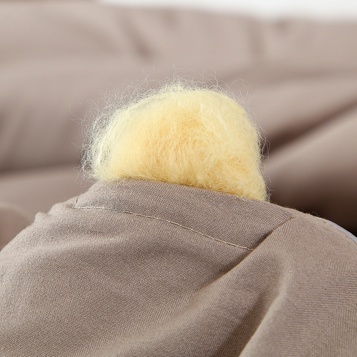 91家纺网 家纺一手货源 找家纺 畅畅家纺 2025新款洛卡棉抗菌纤维亲肤大豆被春秋被冬被被芯 高雅灰