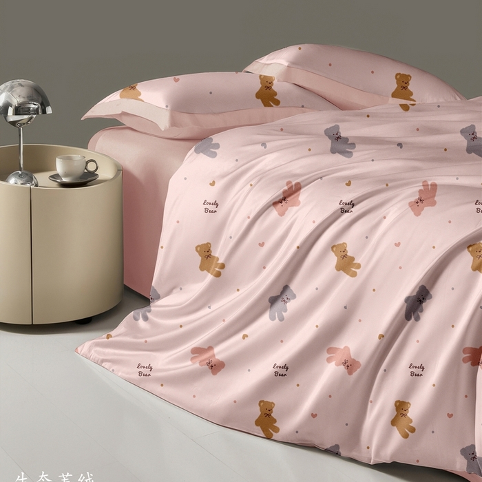 91家纺网 家纺一手货源 找家纺 （总）威克凯丽2025新款全棉纯棉生态磨毛四件套