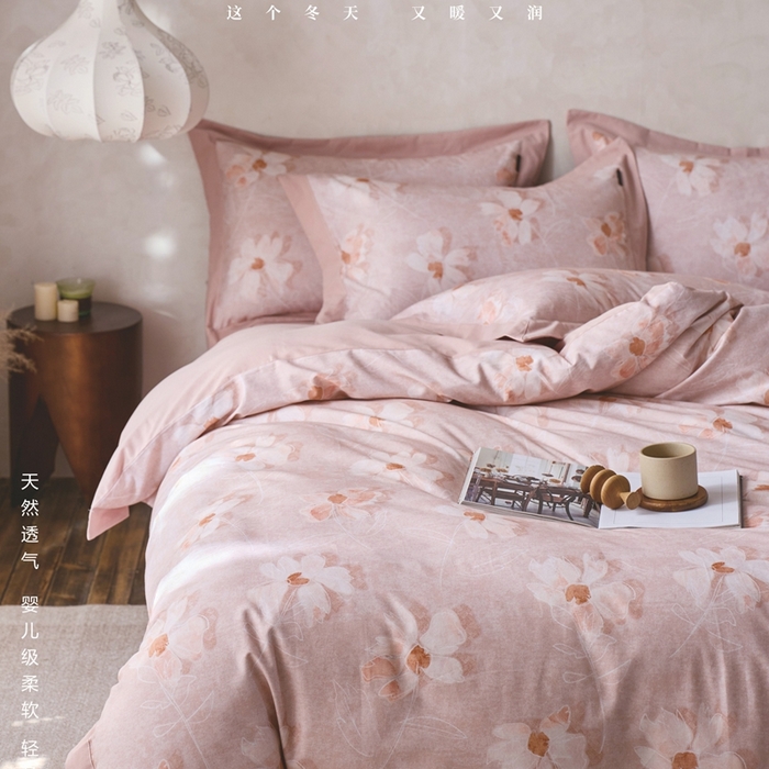 91家纺网 家纺一手货源 找家纺 （总）威克凯丽2025新款全棉纯棉生态磨毛四件套