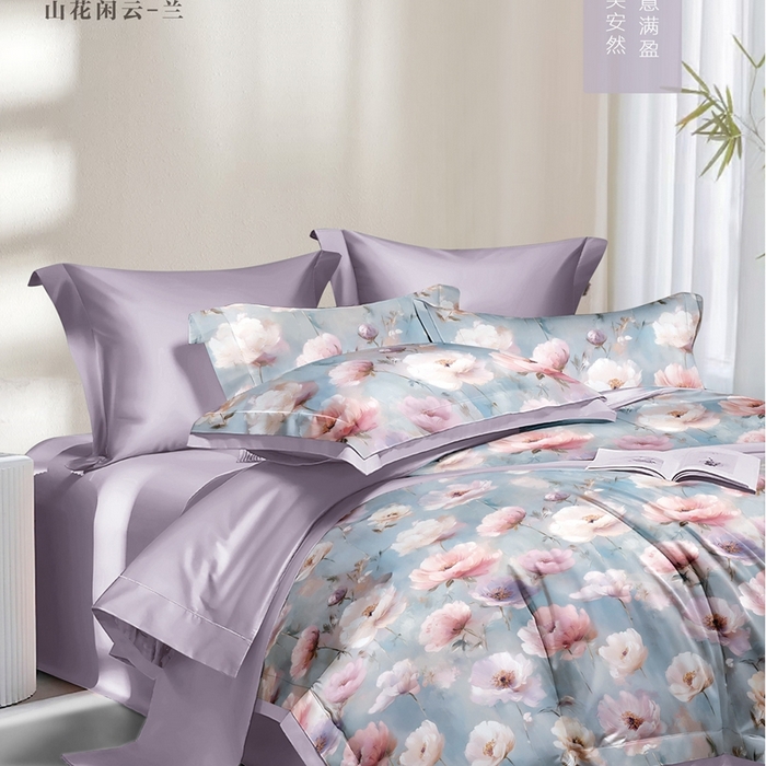 91家纺网 家纺一手货源 找家纺 （总）威克凯丽2025新款全棉纯棉生态磨毛四件套