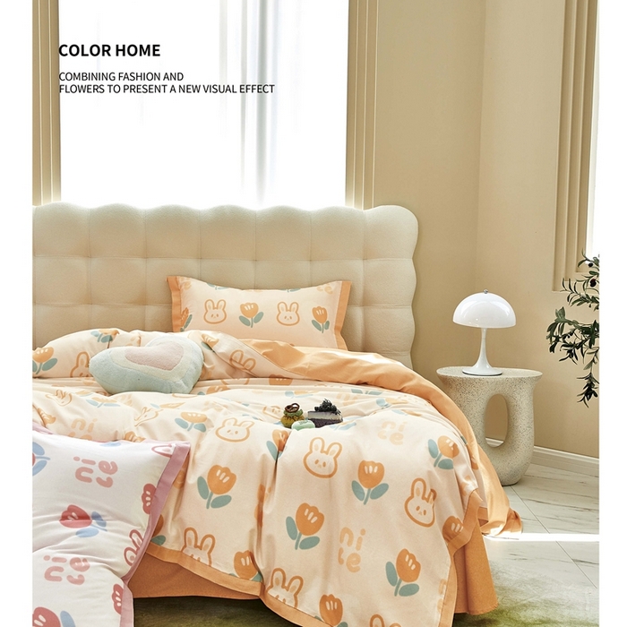 91家纺网 家纺一手货源 找家纺 （总）威克凯丽2025新款全棉纯棉生态磨毛四件套