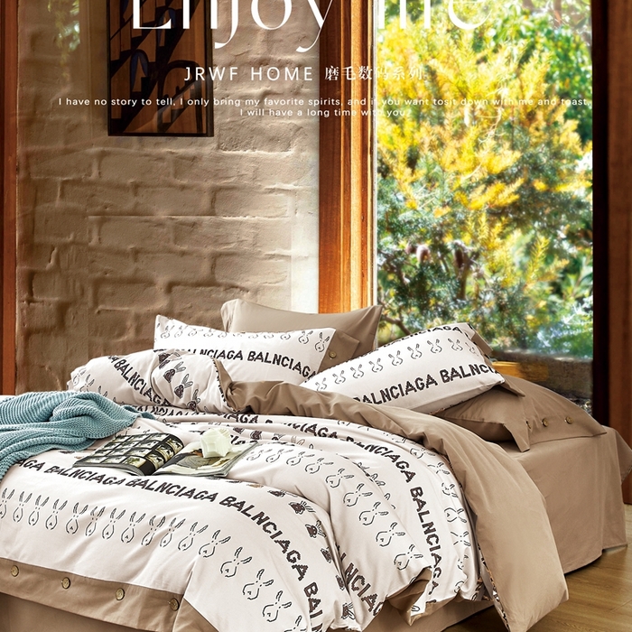 91家纺网 家纺一手货源 找家纺 （总）威克凯丽2025新款全棉纯棉生态磨毛四件套