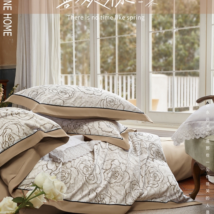 91家纺网 家纺一手货源 找家纺 （总）威克凯丽2025新款全棉纯棉生态磨毛四件套