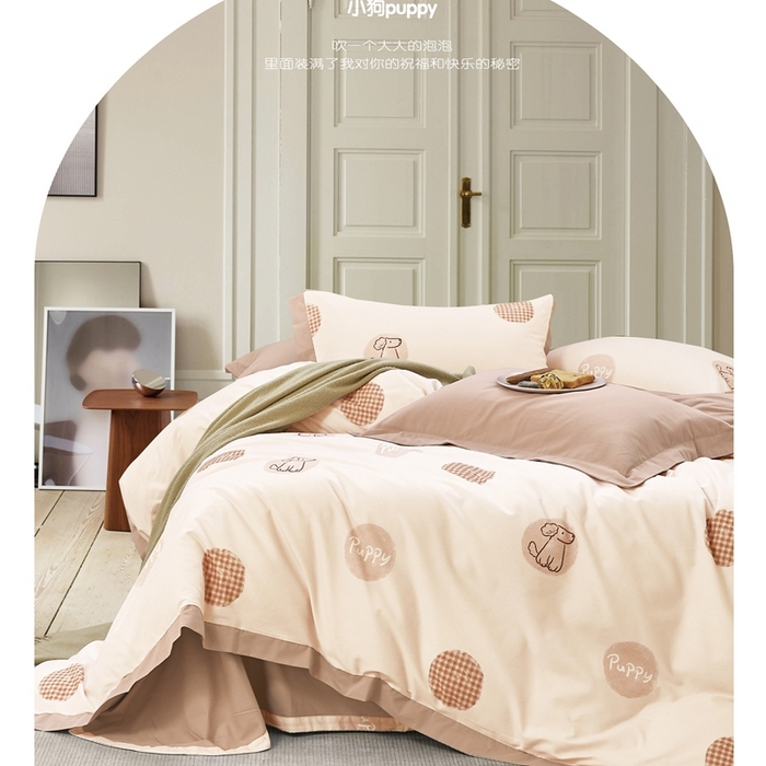 91家纺网 家纺一手货源 找家纺 （总）威克凯丽2025新款全棉纯棉生态磨毛四件套