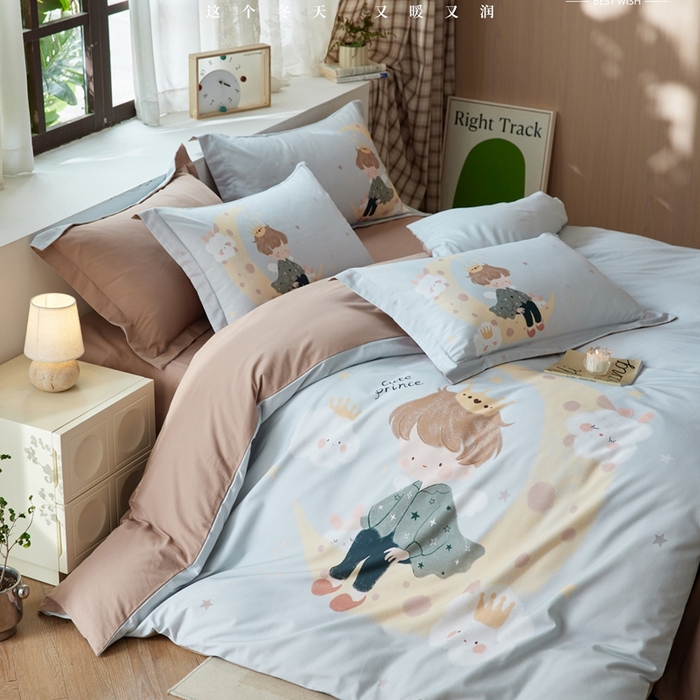 91家纺网 家纺一手货源 找家纺 （总）威克凯丽2025新款全棉纯棉生态磨毛四件套