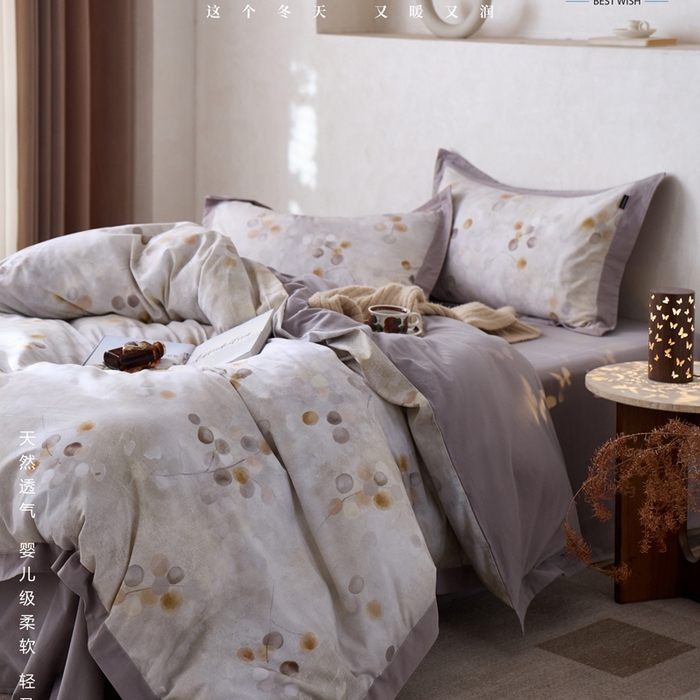 91家纺网 家纺一手货源 找家纺 （总）威克凯丽2025新款全棉纯棉生态磨毛四件套