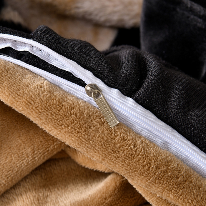 91家纺网 家纺一手货源 找家纺 （总）畅畅家纺 2025新款冬季9斤重加厚皮草绒兔毛绒轻奢赫本风牛奶绒花边四件套