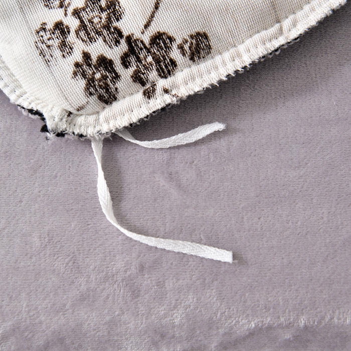 91家纺网 家纺一手货源 找家纺 畅畅家纺 2025新款冬季9斤重加厚皮草绒兔毛绒轻奢赫本风牛奶绒花边四件套 轻奢-树影