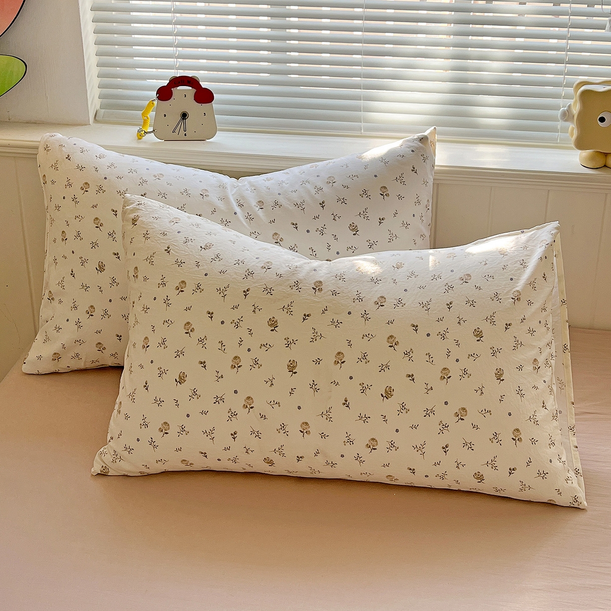 91家纺网 家纺一手货源 找家纺 暖芯优选 2025新款加厚爆款小布袋韩国古法水洗棉床单学生三件套床笠款四件套 碎花集物