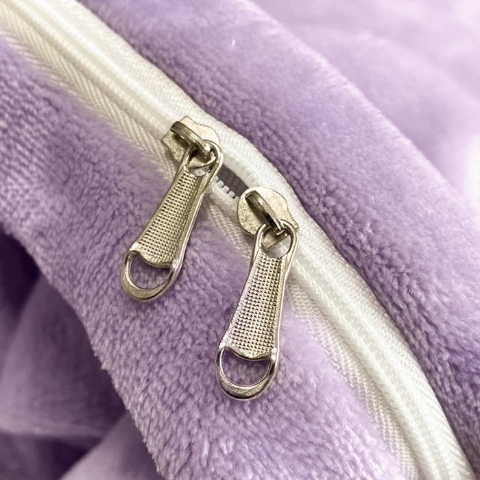 91家纺网 家纺一手货源 找家纺 畅畅家纺 2025新款冬季牛奶绒绣花绒四件套 芳华-紫