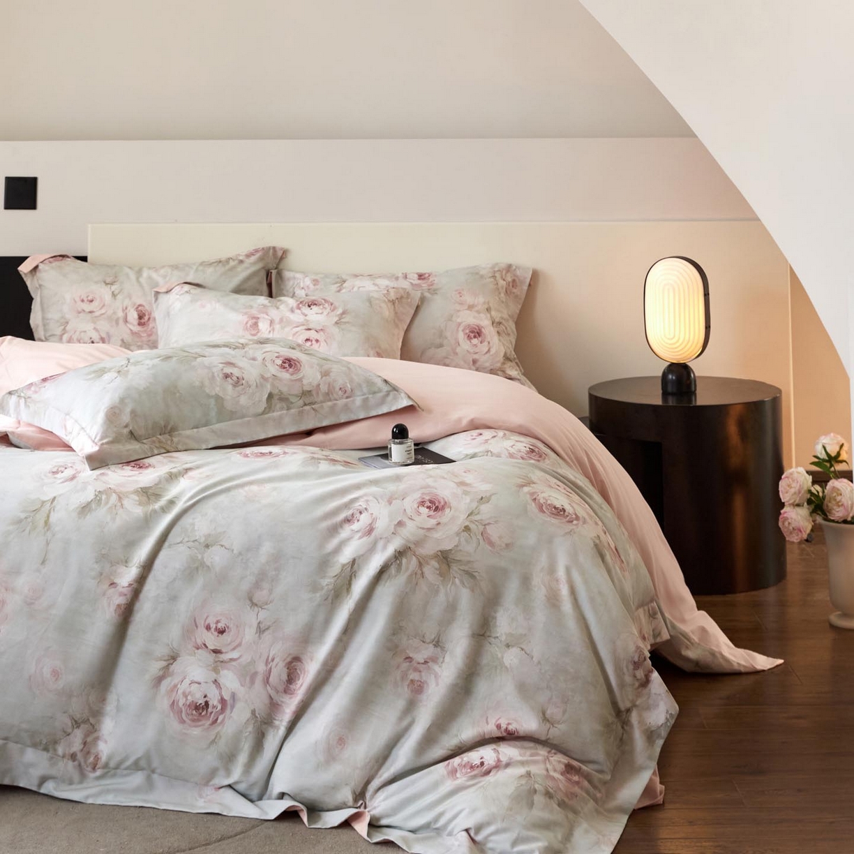 涵宸家纺 2025新款50S全棉磨毛压边款四件套【更多花型 联系商家电话：17798859966 微信同号，网站：www.hanchenjf.com】 森花涧（绿）