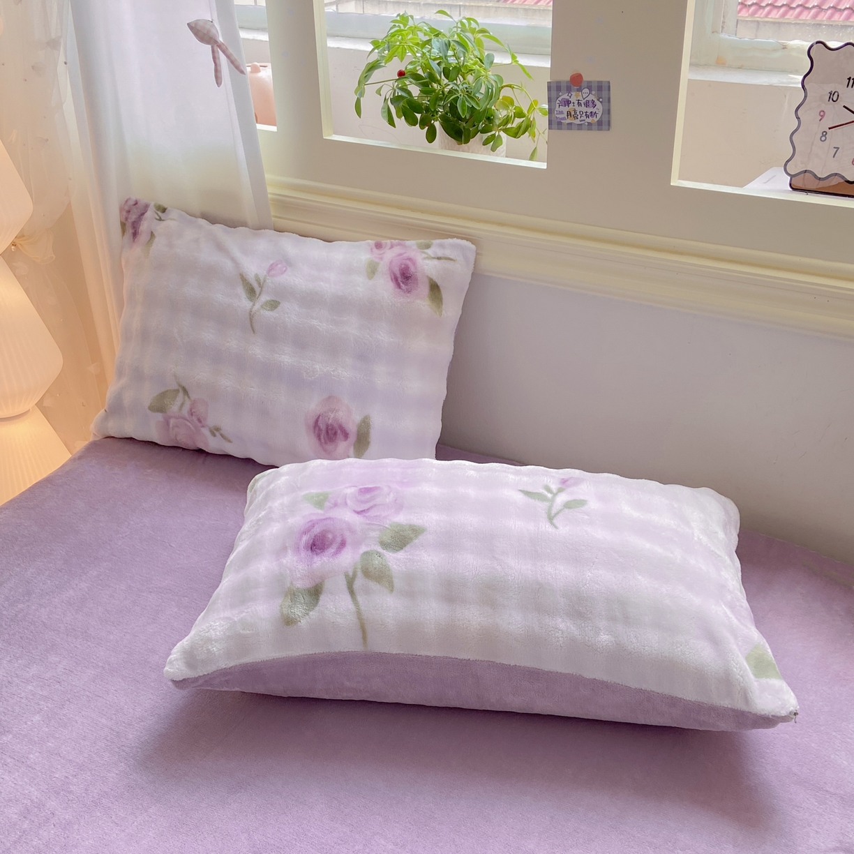 91家纺网 家纺一手货源 找家纺 耐思家纺 2025新款泡泡牛奶绒印花四件套系列 泡泡-花语