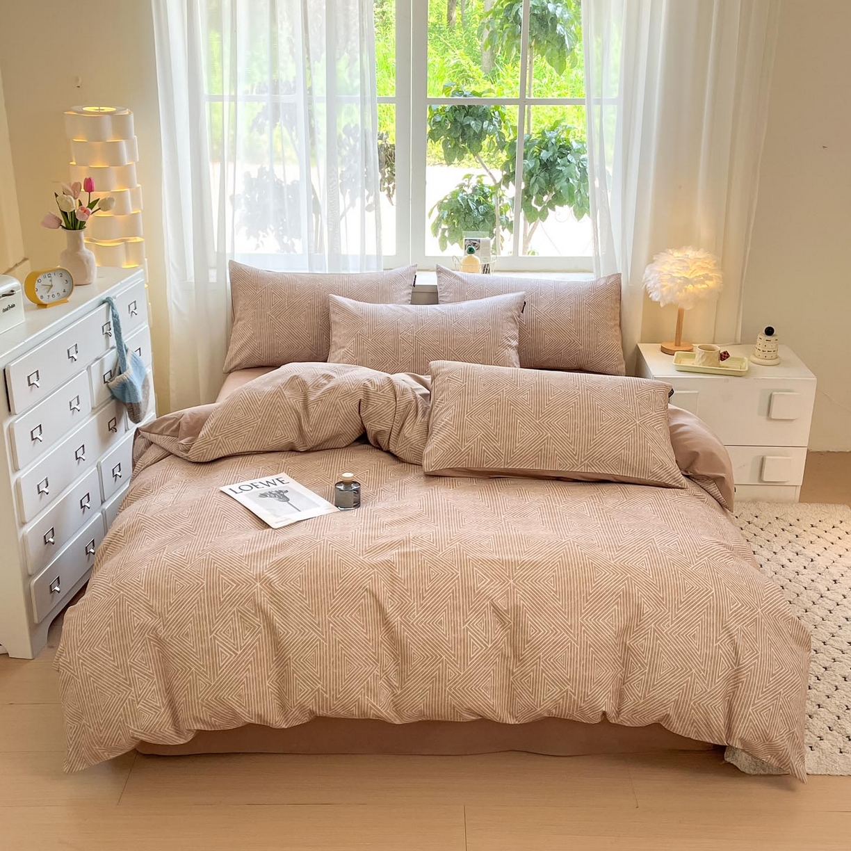 91家纺网 家纺一手货源 找家纺 （总）涵宸家纺 2025新款原棉加厚磨毛印花四件套