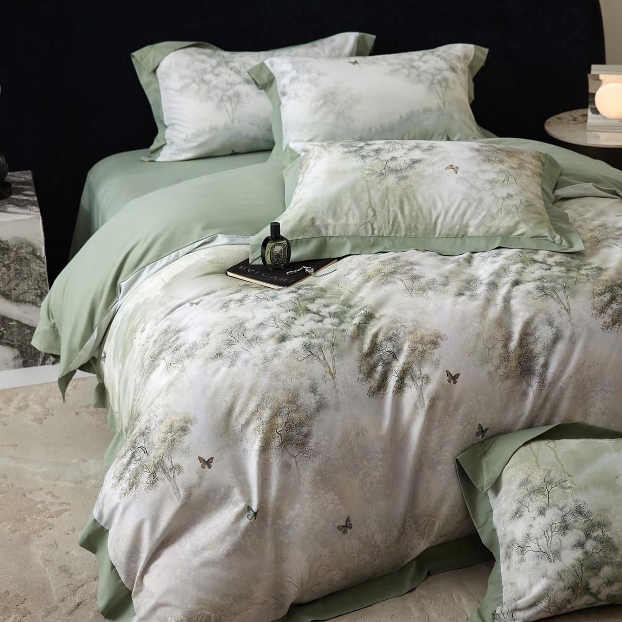 91家纺网 家纺一手货源 找家纺 （总）涵宸家纺 2025新款50S全棉磨毛拼角款四件套【更多花型 联系商家电话：17798859966 微信同号，网站：www.hanchenjf.com】