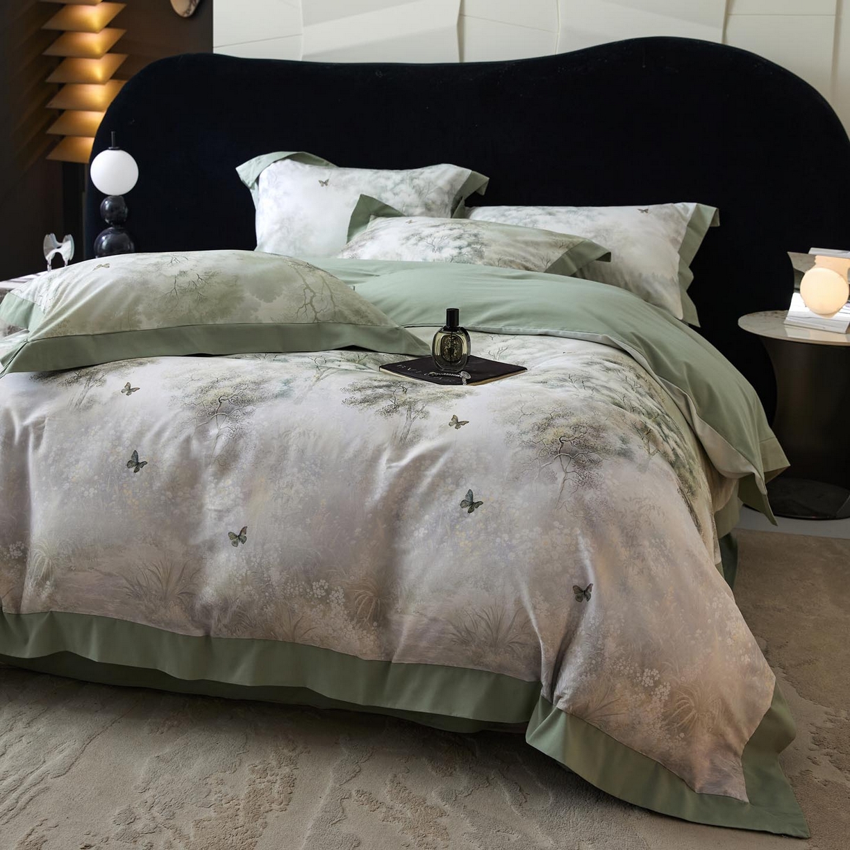 91家纺网 家纺一手货源 找家纺 （总）涵宸家纺 2025新款50S全棉磨毛拼角款四件套【更多花型 联系商家电话：17798859966 微信同号，网站：www.hanchenjf.com】