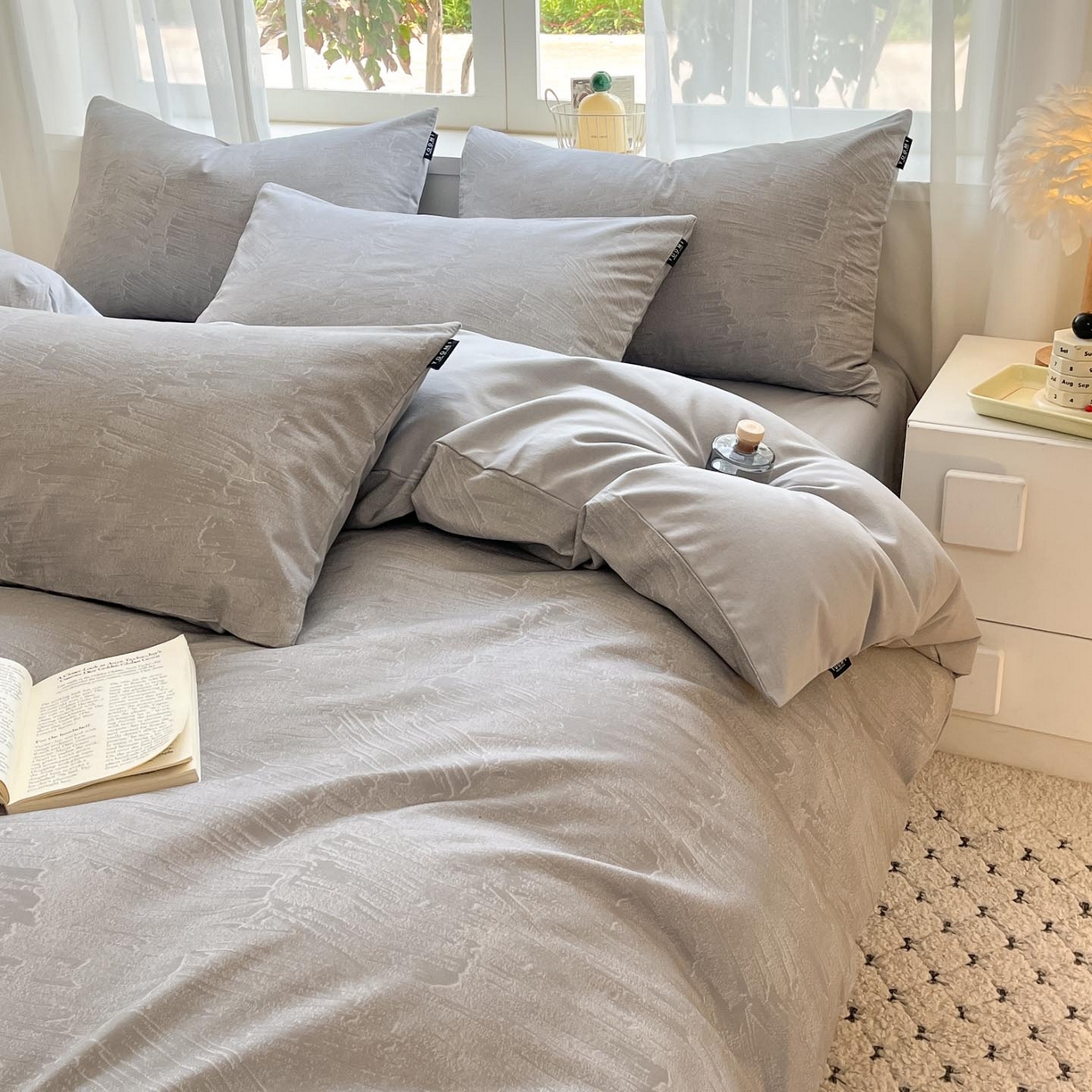 91家纺网 家纺一手货源 找家纺 涵宸家纺 2025新款原棉加厚磨毛印花四件套 光隙