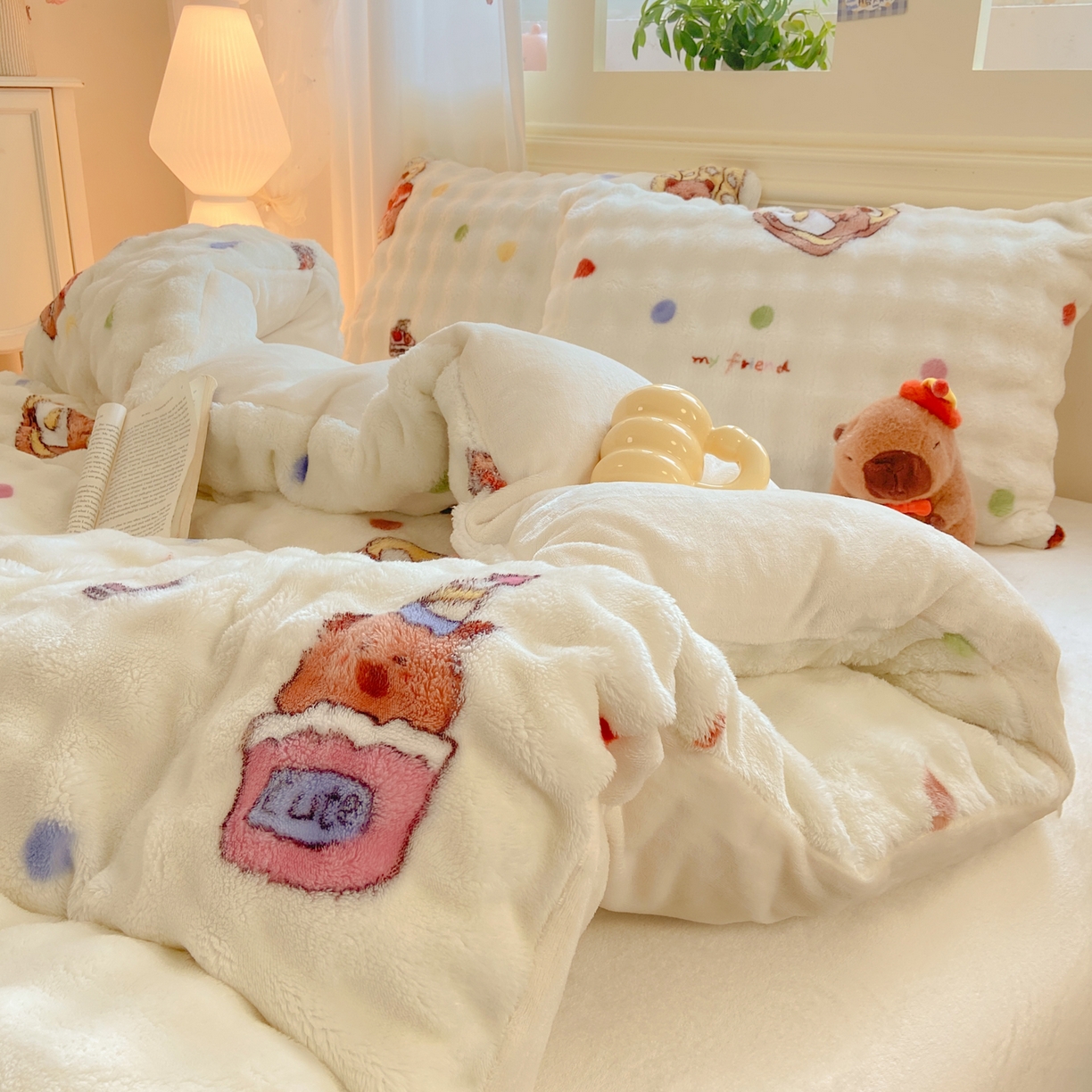 91家纺网 家纺一手货源 找家纺 （总）耐思家纺 2025新款泡泡牛奶绒印花单被套单品被套被套单件