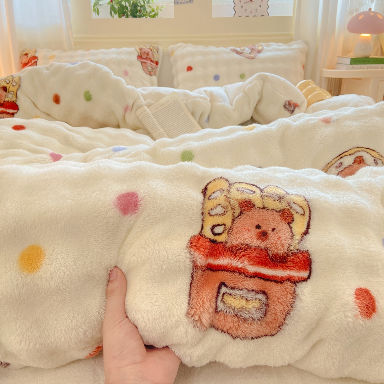 91家纺网 家纺一手货源 找家纺 （总）耐思家纺 2025新款泡泡牛奶绒印花单被套单品被套被套单件