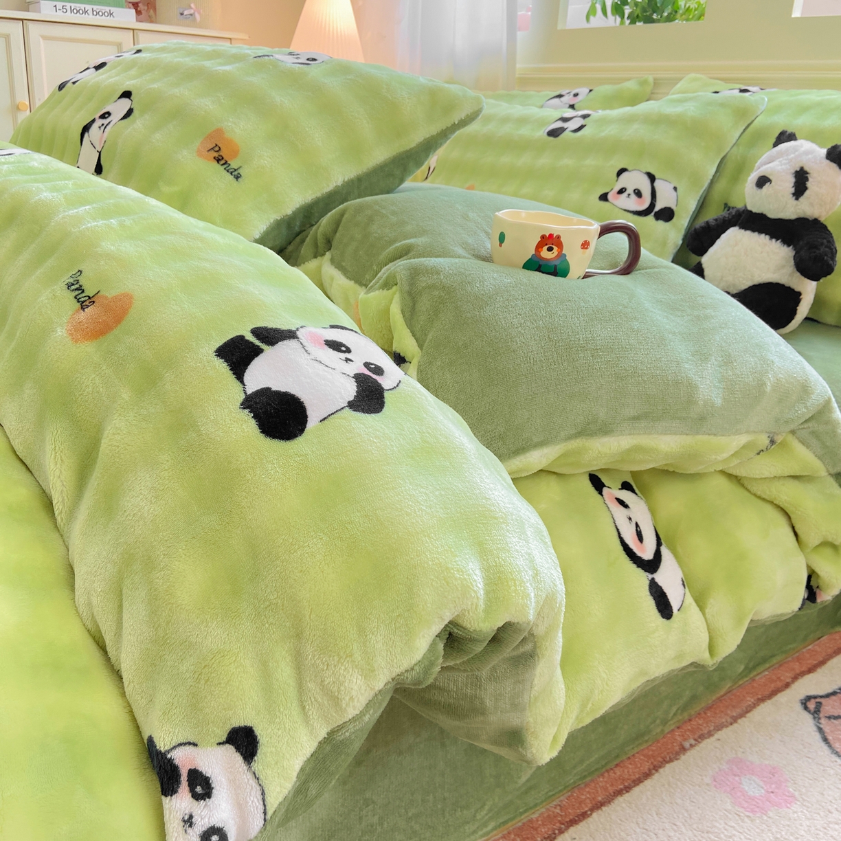 91家纺网 家纺一手货源 找家纺 （总）耐思家纺 2025新款泡泡牛奶绒印花单被套单品被套被套单件